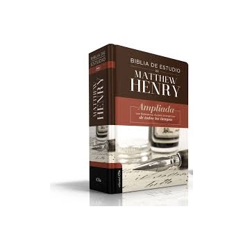 Biblia RVR de Estudio Matthew Henry Tapa Dura