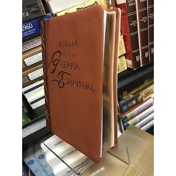 Biblia para la Guerra Espiritual RVR 1960, Piel Imit. Marrón