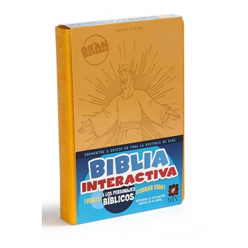 La Gran Historia Biblia Interactiva NTV, Piel Imit. Amarilla