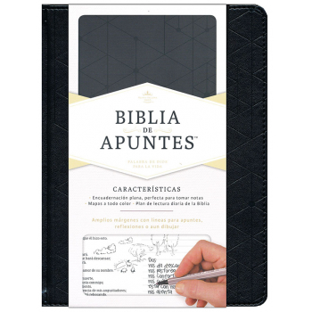 Biblia de Apuntes, piel simil negra RVR 1960