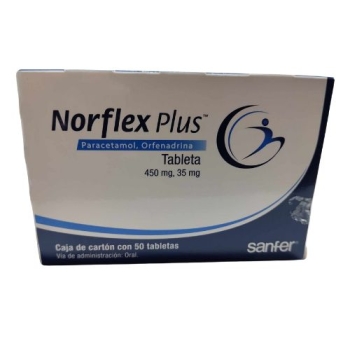 NORFLEX PLUS (PARACETAMOL / ORFENADRINA) 50 TAB