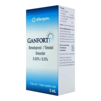 GANFORTI (BIMATOPROST / TIMOLOL) 3ML SOL. OFT.*Este producto no se envía fuera de México*