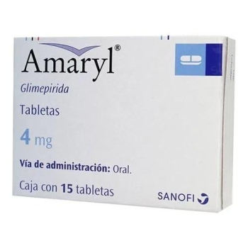 AMARYL (Glimepirida) 4MG 15Tabletas