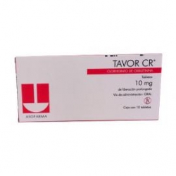 TAVOR CR ( CLORHIDRATO DE OXIBUTININA ) 10 G C / 10 TABLETAS