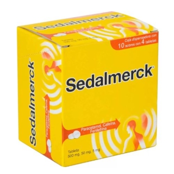 SEDALMERCK  500/50/5MG C/40 TABLETAS