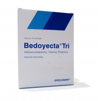 BEDOYECTA TRI (B COMPLEX) 5INJECTIONS 2ML *!!!!NON SHIPPABLE OUTSIDE OF MEXICO!!!