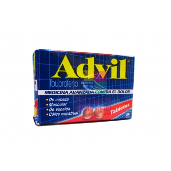 ADVIL (IBUPROFEN) 200 MG TABS 24