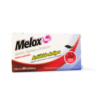 MELOX PLUS CHERRY 50 TABS