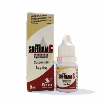 SOFTRAM C (TRIAMCINOLONA/CIPROFLOXACINO)  SUSP 5ML