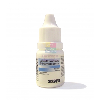 CIPROFLOXACINO / DEXAMETASONA SOL.OFT GOTAS 5 ML - This product is available only to customers within Mexico