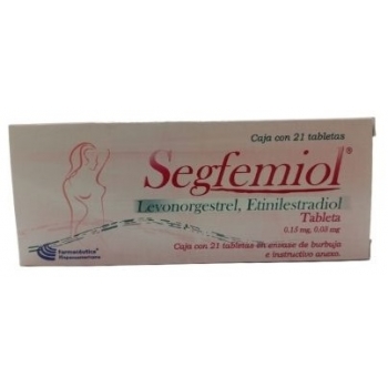 SEGFEMIOL (LEVONORGESTREL/ ETHINYLESTRADIOL)  0.15mg / 0.003MG 21TABS