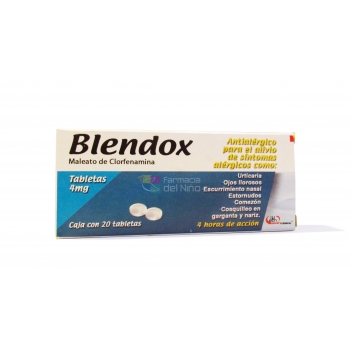 BLENDOX (CHLORPHENAMINE) 4 MG 20 TABS