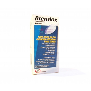 BLENDOX (CHLORPHENAMINE) SYRUP 60 ML 50 MG *THIS PRODUCT IS ONLY AVAILABLE IN MEXICO