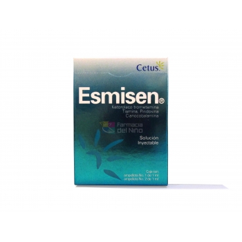 ESMISEN (KETOROLACO/TIAMINA/PIRIDOXINA/CIANOCOBALAMINA) SOL INY 2 AMP 1ML