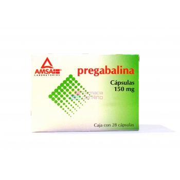 PREGABALINA ( amsa ) C/28 CAPS. 150 MG