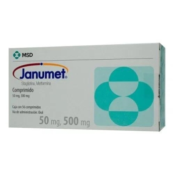 JANUMET (SITAGLIPTINA / METFORMINA) 50MG/500MG 56COMP