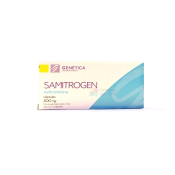 SAMITROGEN (AZITROMICINA) CAJA C/3 CAPS. 500 MG