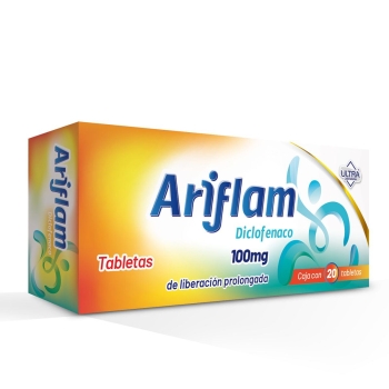 ARIFLAM (DICLOFENACO) 100MG 20 TABLETAS