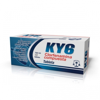 KY6 (CLORFENAMINA COMPUESTA)( AGRIFEN ) 10 TABLETAS