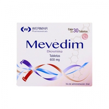 MEVEDIM (DIOSMINA) 600MG 30 TABLETAS