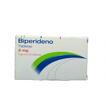 BIPERIDENO (AKINETON) 2MG 50 TABLETAS