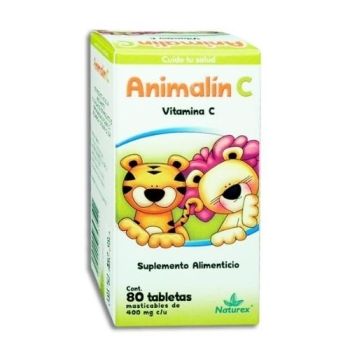 ANIMALIN C  INFANTIL (PROTEINA DE SOYA Y VITAMINA C) 80 TABLETAS MASTICABLE
