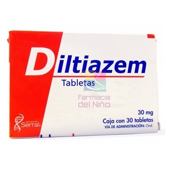 DILTIAZEM (ANGIOTROFIN) 30MG 30 TABLETS