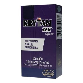 KRYTAN TEK (DORZOLAMIDA,TIMOLOL, BRIMONIDINA) 20MG/5MG/2MG  DRIPPER