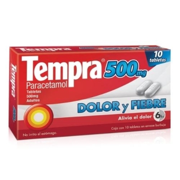 TEMPRA (PARACETAMOL) 500MG 10 TABLETAS