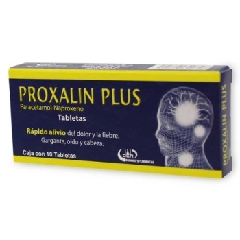 PROXALIN PLUS (PARACETAMOL, NAPROXENO) 300MG/250MG 10 TABLETS
