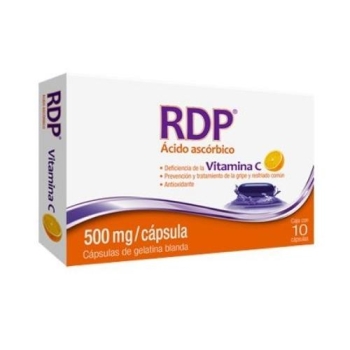 RDP (ACIDO ASCORBICO) 500MG 10 CAPSULAS