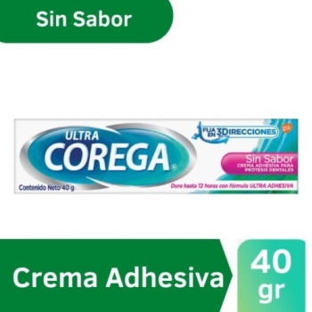 ULTRA COREGA FLAVOR FREE ADHESIVE CREAM 40G