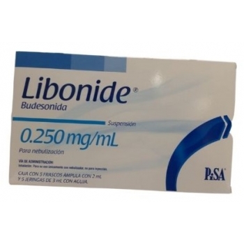 LIBONIDE (BUDESONIDA) 0.250MG 5 BOTTLES AMPULA WITH 2ML