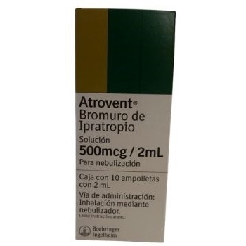 ATROVENT (IPRATROPE BROMIDE) 500MCG/2ML 10 AMPOULES WITH 2ML