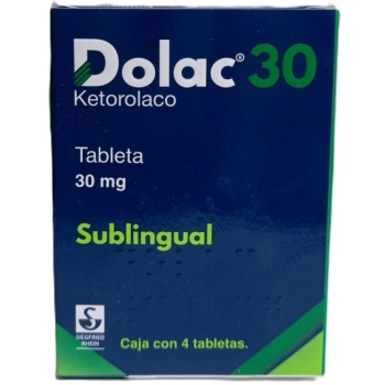 DOLAC 30 (KETOROLACO) 30MG 4 TABLETS