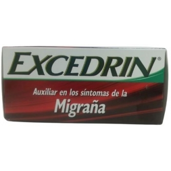 EXCEDRIN (ACIDO ACETILSALICILICO, PARACETAMOL, CAFEINA) 250MG/250MG/65MG 24 TABLETAS