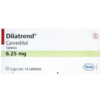 DILATREND (CARVEDILOL) 6.25MG 14 TABLETS