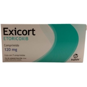 EXICORT (ETORICOXIB) 120MG 7 COMPRIMIDOS