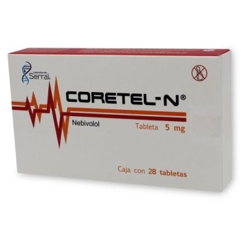 CORETEL-N (NEBIVOLOL) 5MG 28 TABLETAS