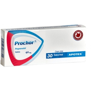 PROCHOR (PROPRANOLOL) 40MG 30 TABLETAS