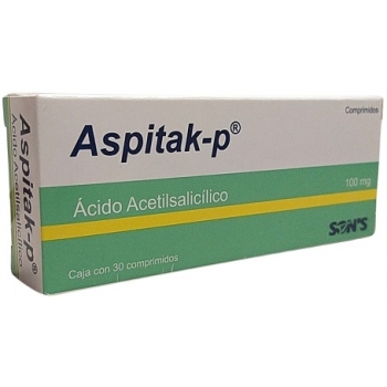 ASPITAK-P (ACIDO ACETILSALICILICO) 100MG 30 COMPRIMIDOS