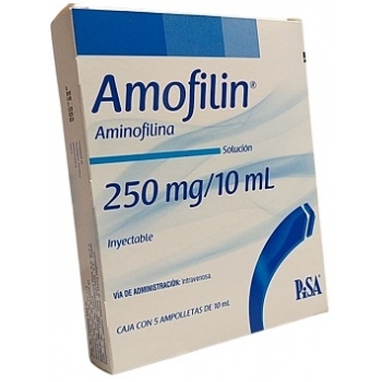 AMOFILIN (AMINOFILINA) 250MG 5 AMPOLLETAS