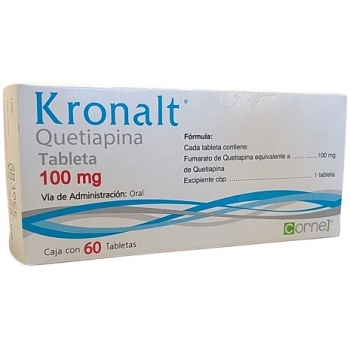 KRONALT (QUETIAPINA) 100 MG 60 TABLETAS