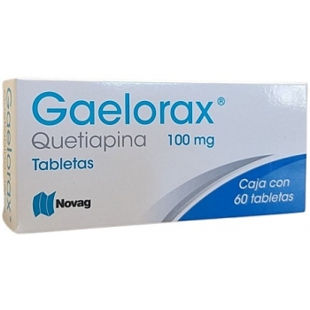 GAELORAX (QUETIAPINA) 100 MG 60 TABLETAS