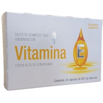 VITAMINA E (ACEITE DE GERMEN DE TRIGO, VITAMINA E) 300MG/200MG 30 CAPSULAS