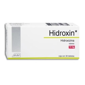 HYDROXIN (HYDROXYZINE) 30 TABS. 10 MG.