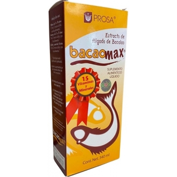 BACAOMAX, COD LIVER EXTRACT 340 ML