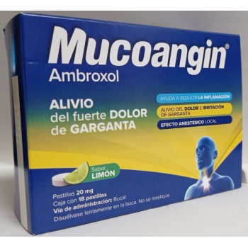 MUCOANGIN (AMBROXOL) 18 TABLETS 20 MG