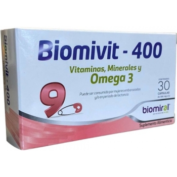 BIOMIVIT-400 30 CAPSULES OF 595MG EACH