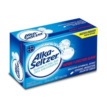 ALKA-SELTZER (SODIUM BICARBONATE / CITRIC ACID / ACETYLSALICSYLIC ACID) 12TAB